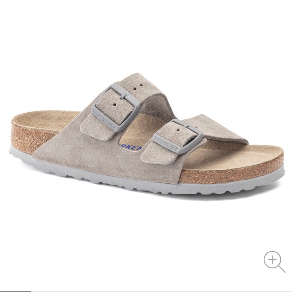 Birkenstock Arizona Soft Footbed in Stone Coin size 8-8.5 USA women’s/size 38 EU